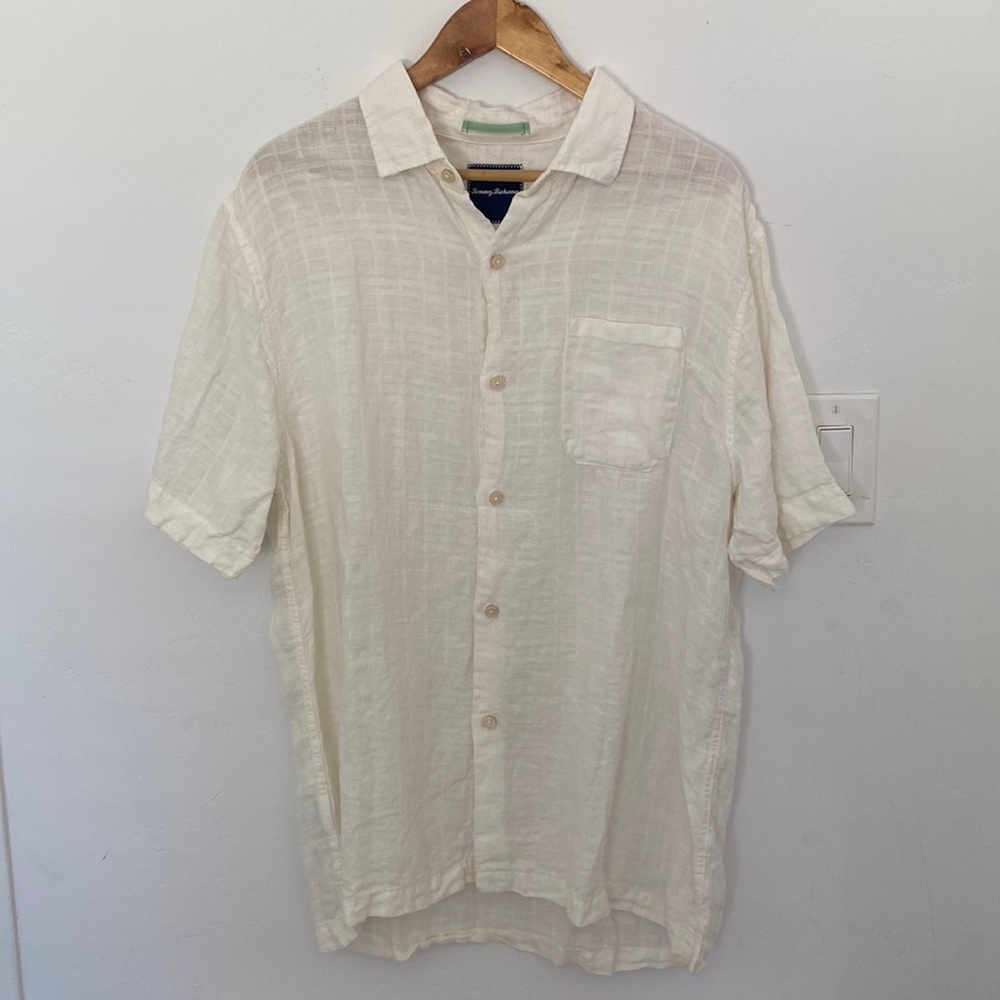 Tommy Bahama 100% linen shirt size large